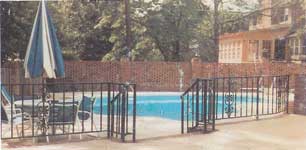 Wrought Iron Railing Pool Fence